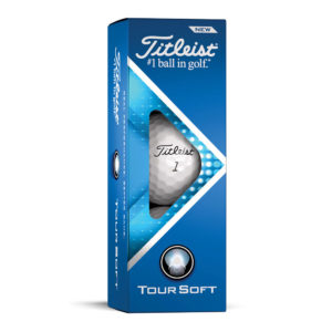 Paket med 3 stycken Tour soft Titleist golfbollar